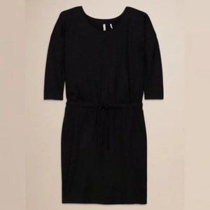 Aritzia The Group by Babaton Kaling 100% Wool Dress Black Size Small Tie Waist
